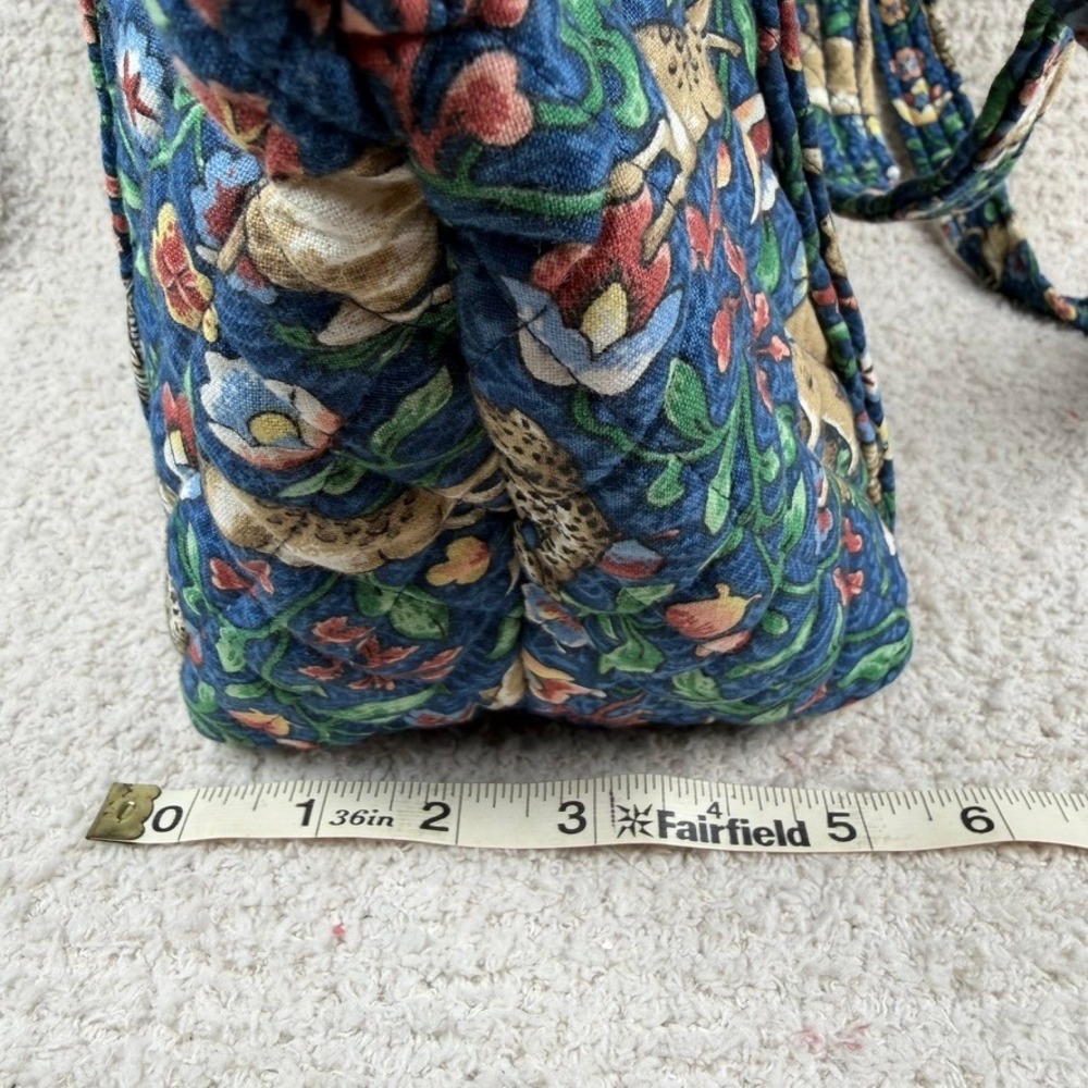 Vintage Vera Bradley Animal Kingdom Shoulder Bag Safari Print Retired Quilted - Picture 6 of 14